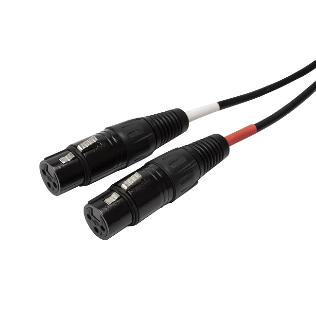 Ethernet RJ45 Male To 2 X XLR Female Cable